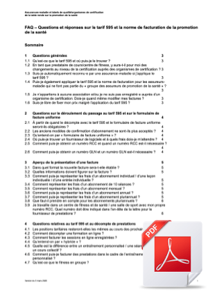 Tarif 595 FAQ